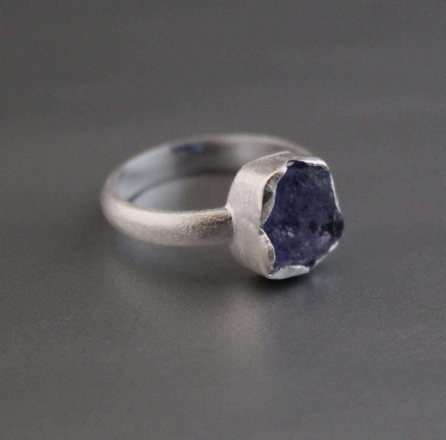 Raw Tanzanite Ring