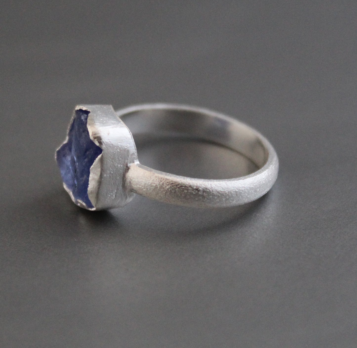 Raw Tanzanite Ring