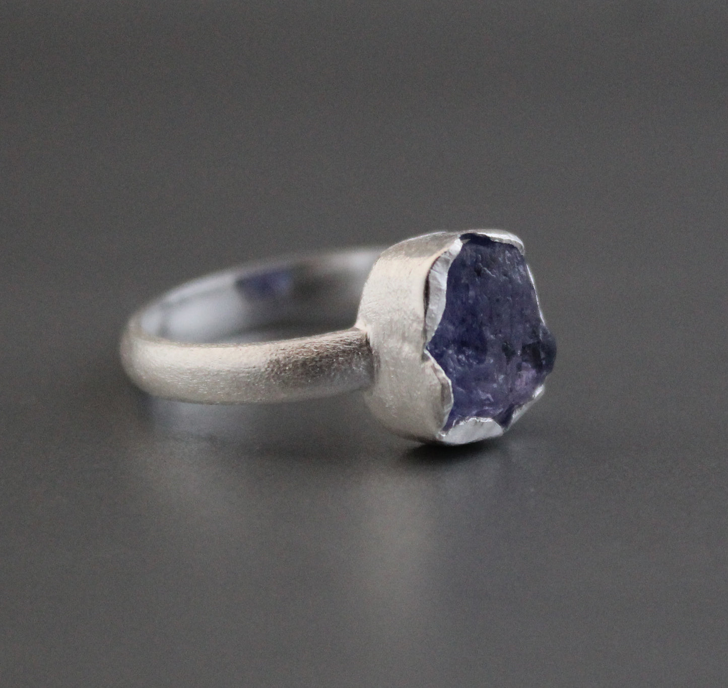 Raw Tanzanite Ring