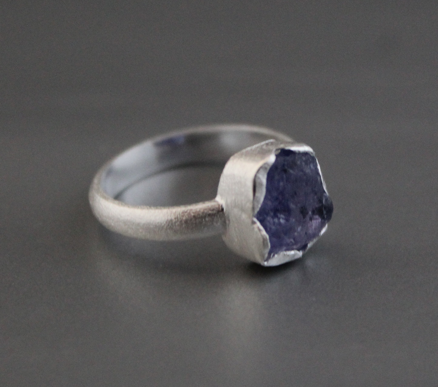 Raw Tanzanite Ring