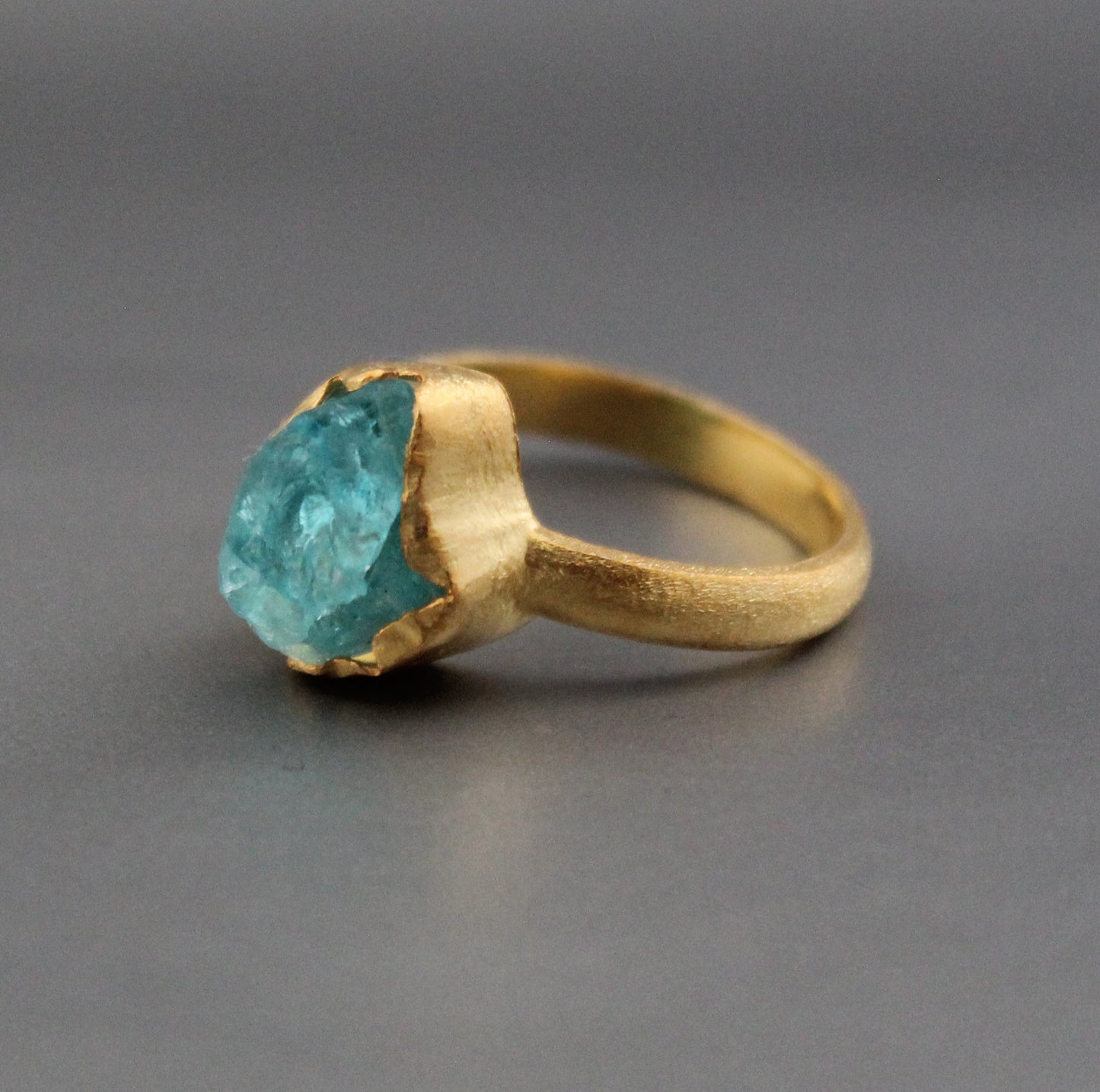 Raw Apatite Ring