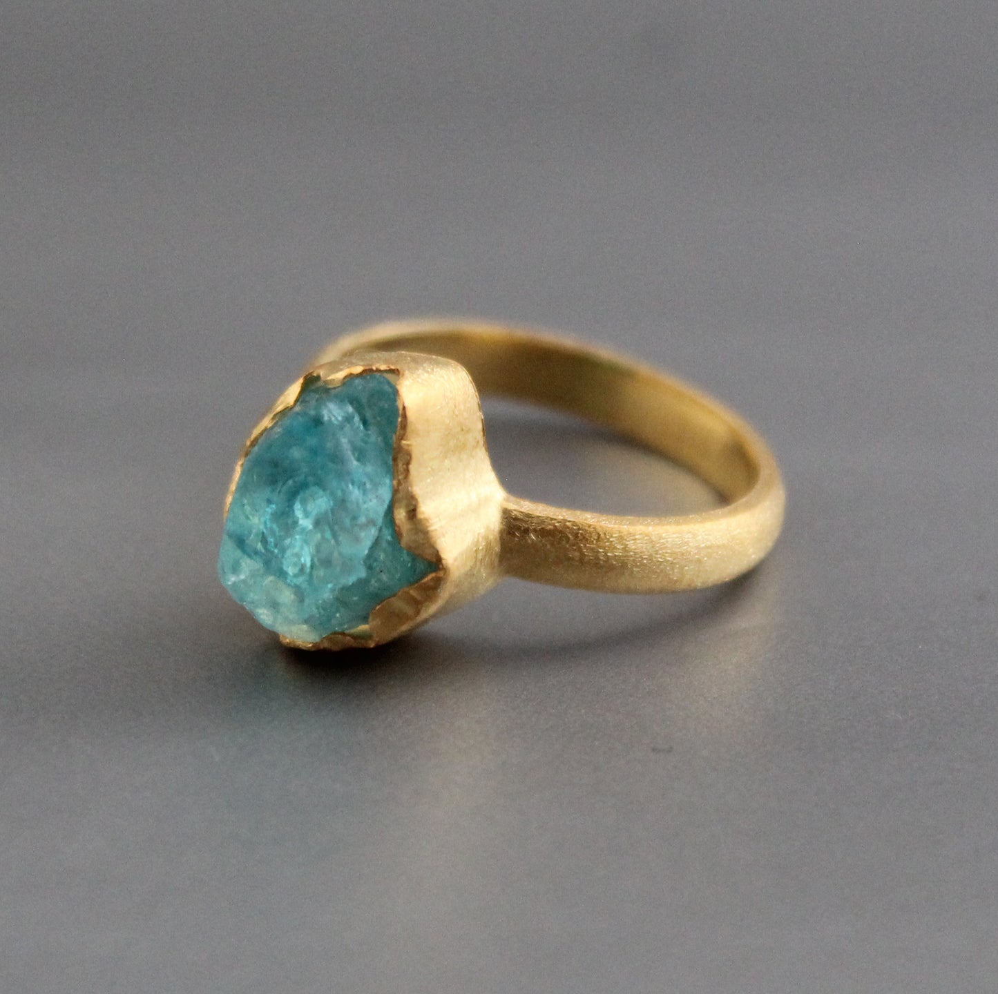 Raw Apatite Ring