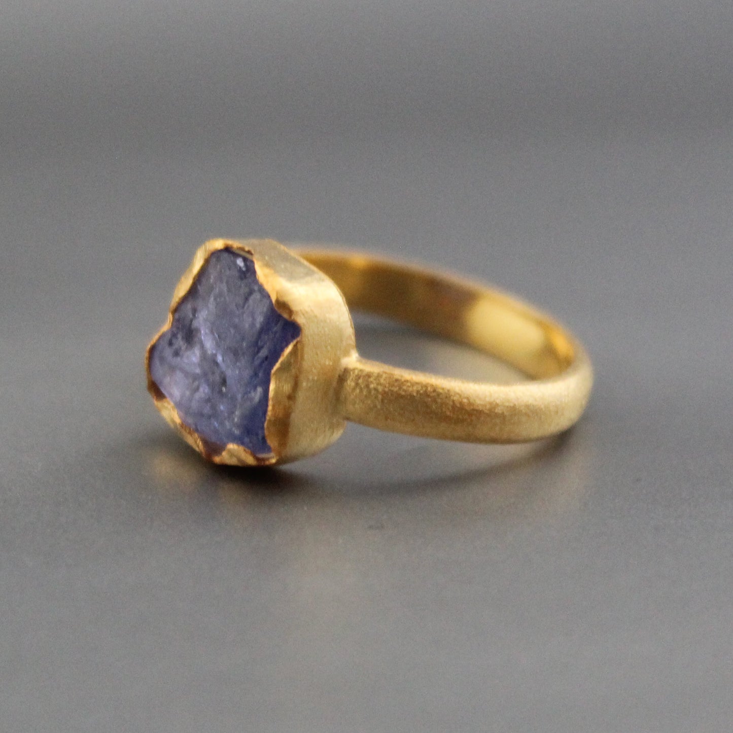 Raw Tanzanite Ring