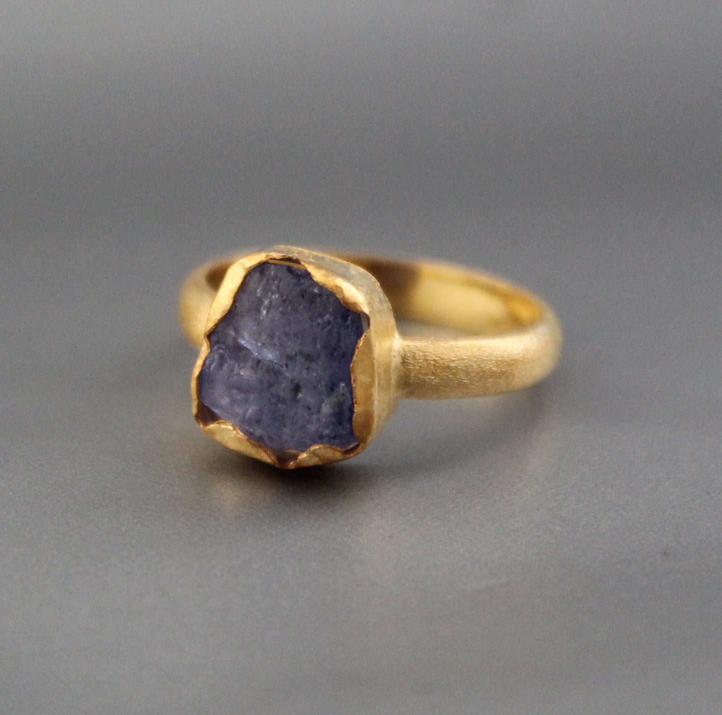 Raw Tanzanite Ring