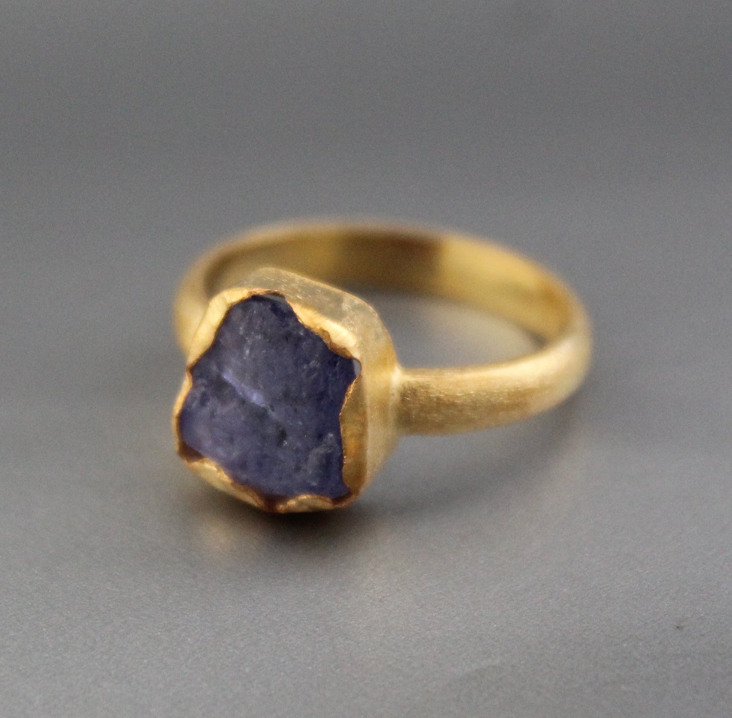 Raw Tanzanite Ring