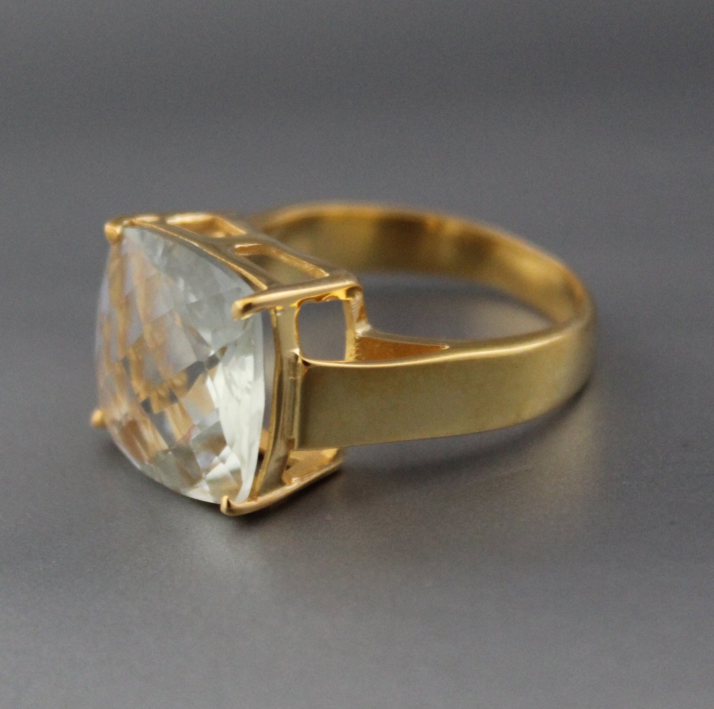 Green Amethyst Ring