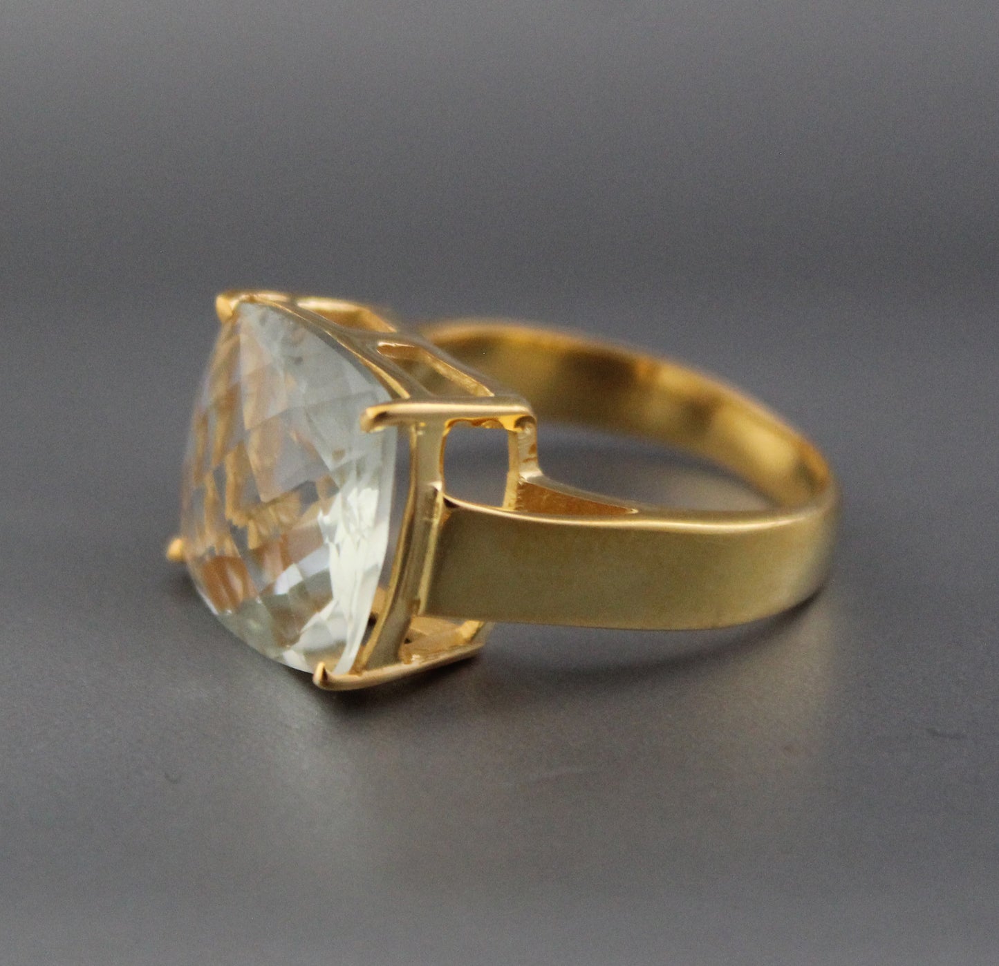 Green Amethyst Ring