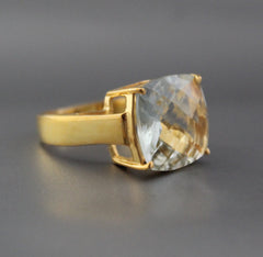 Green Amethyst Ring