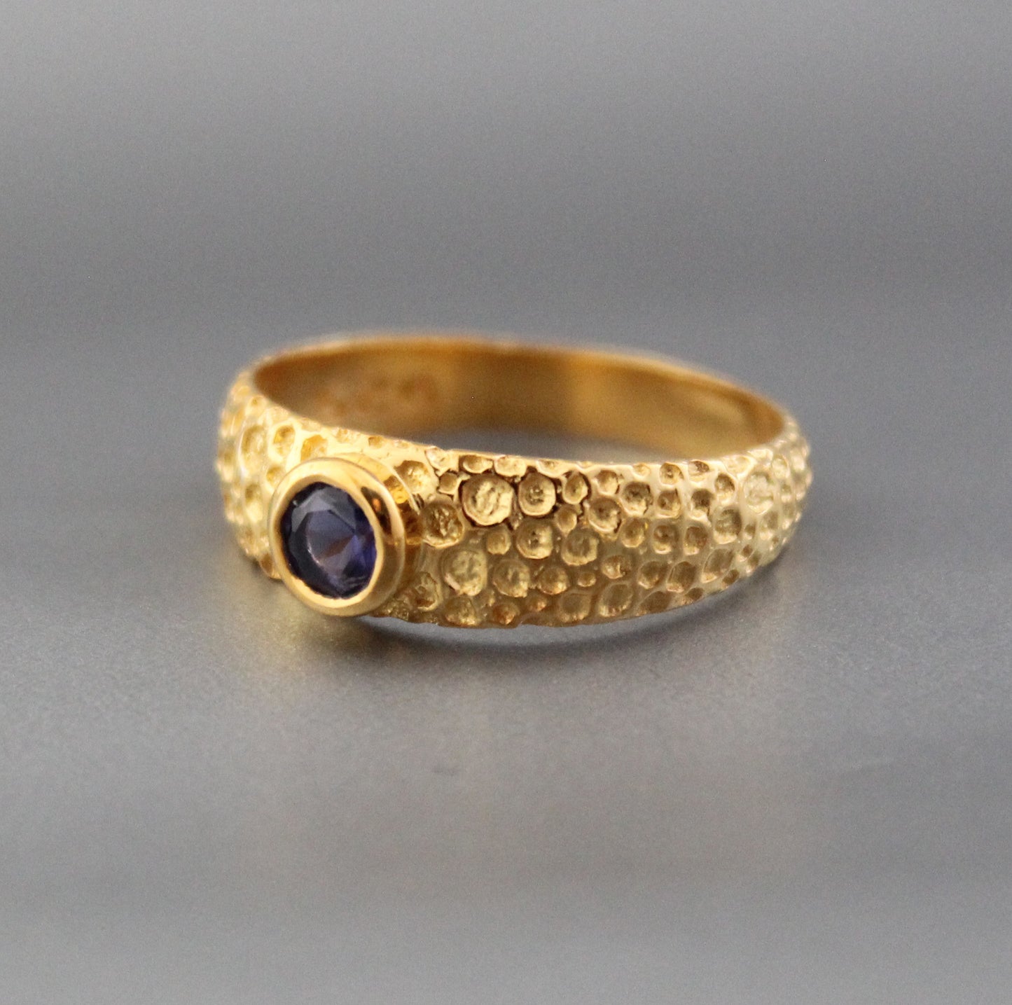 Natural Iolite Ring