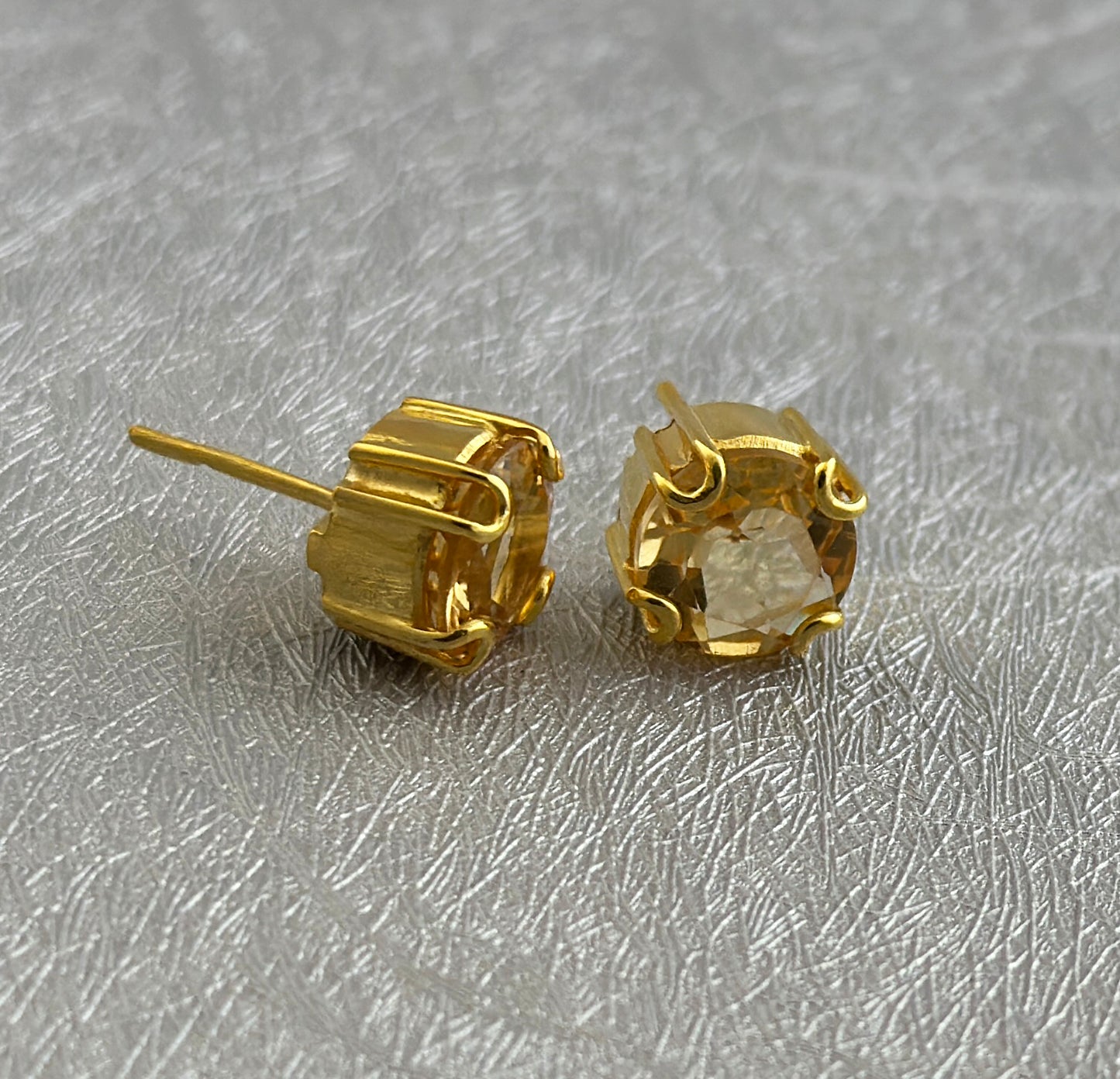 Citrine Stud Earrings