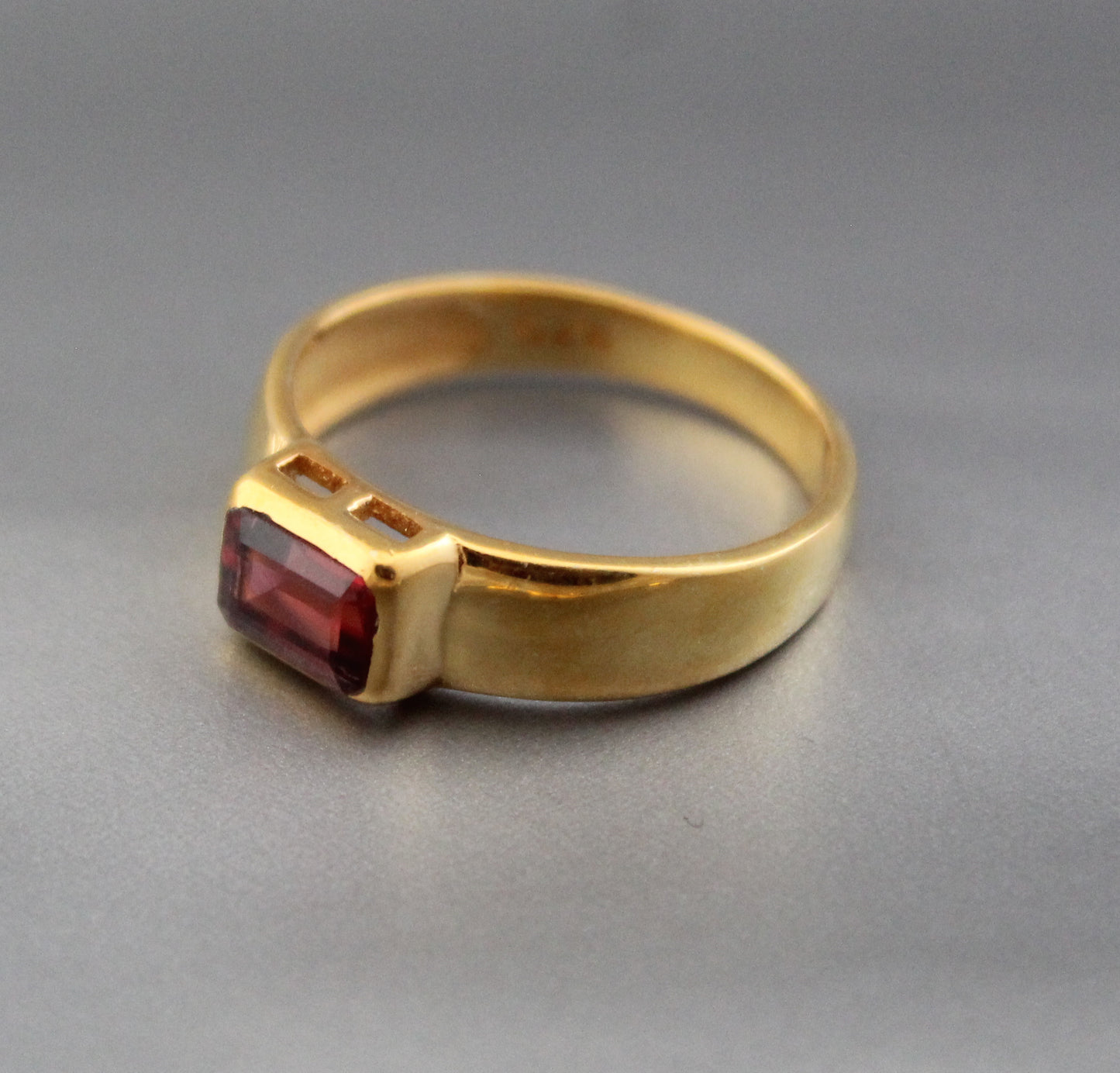 Natural Garnet Ring