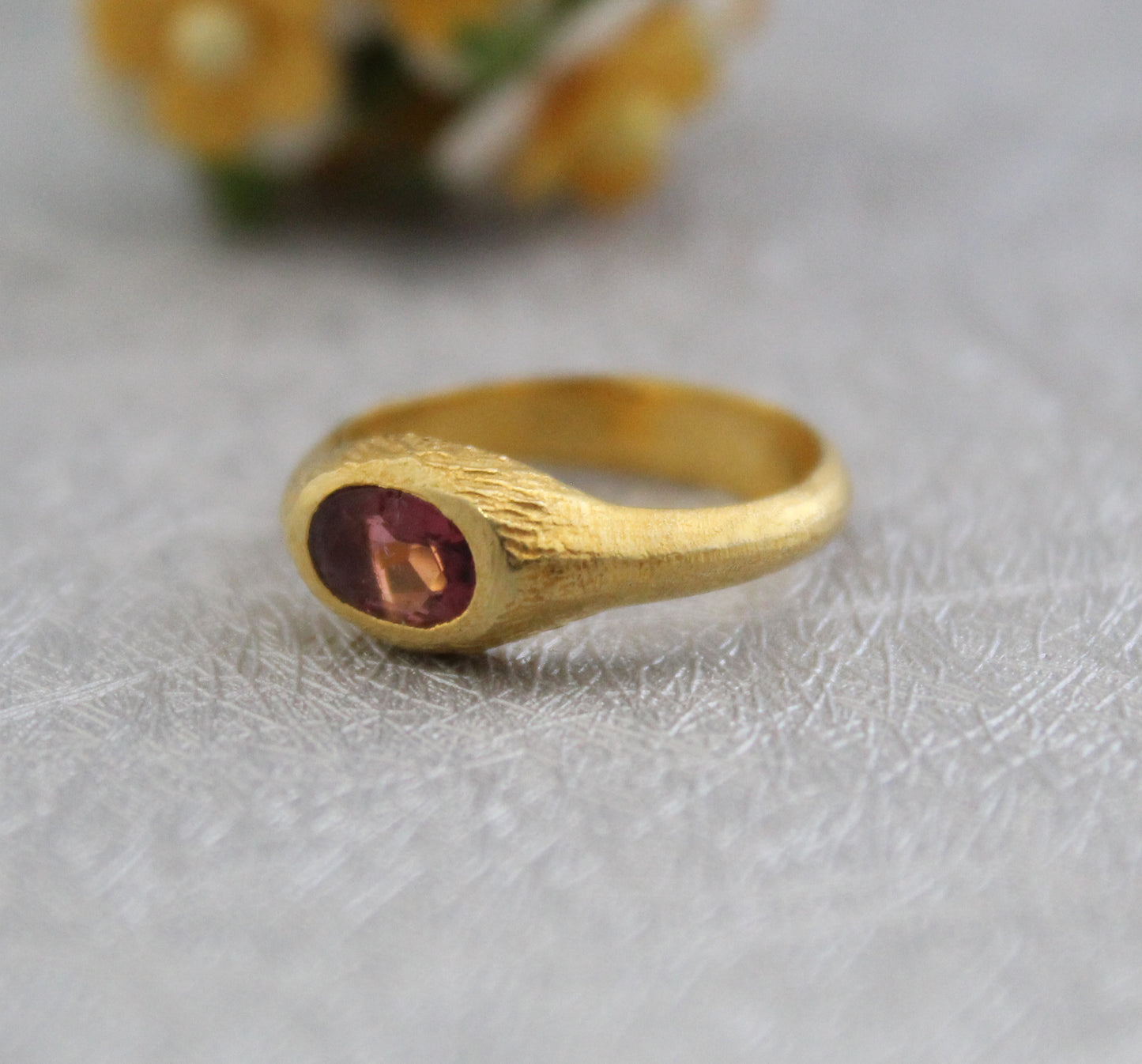 Pink Tourmaline Ring