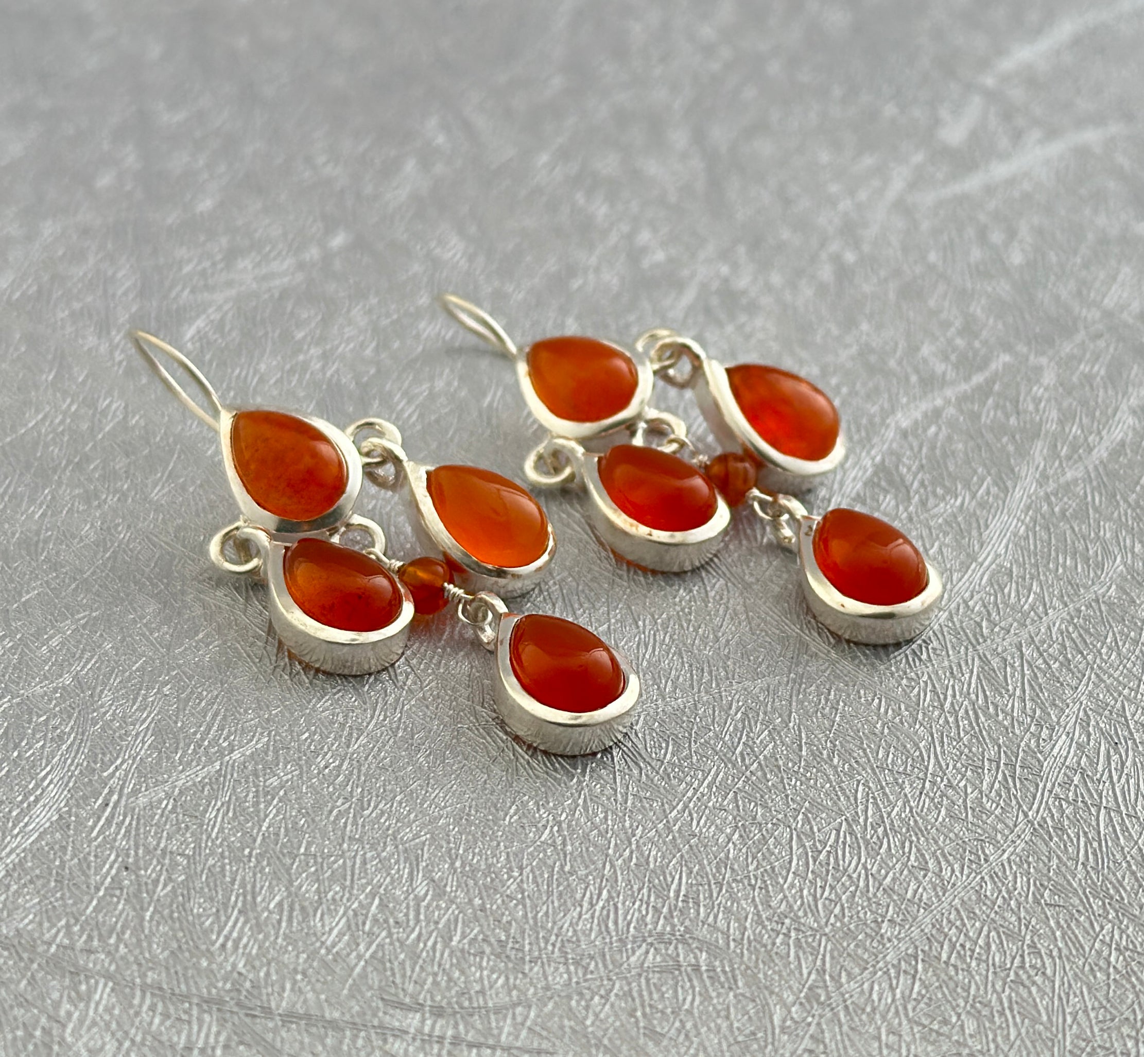 Carnelian Dangle Earrings