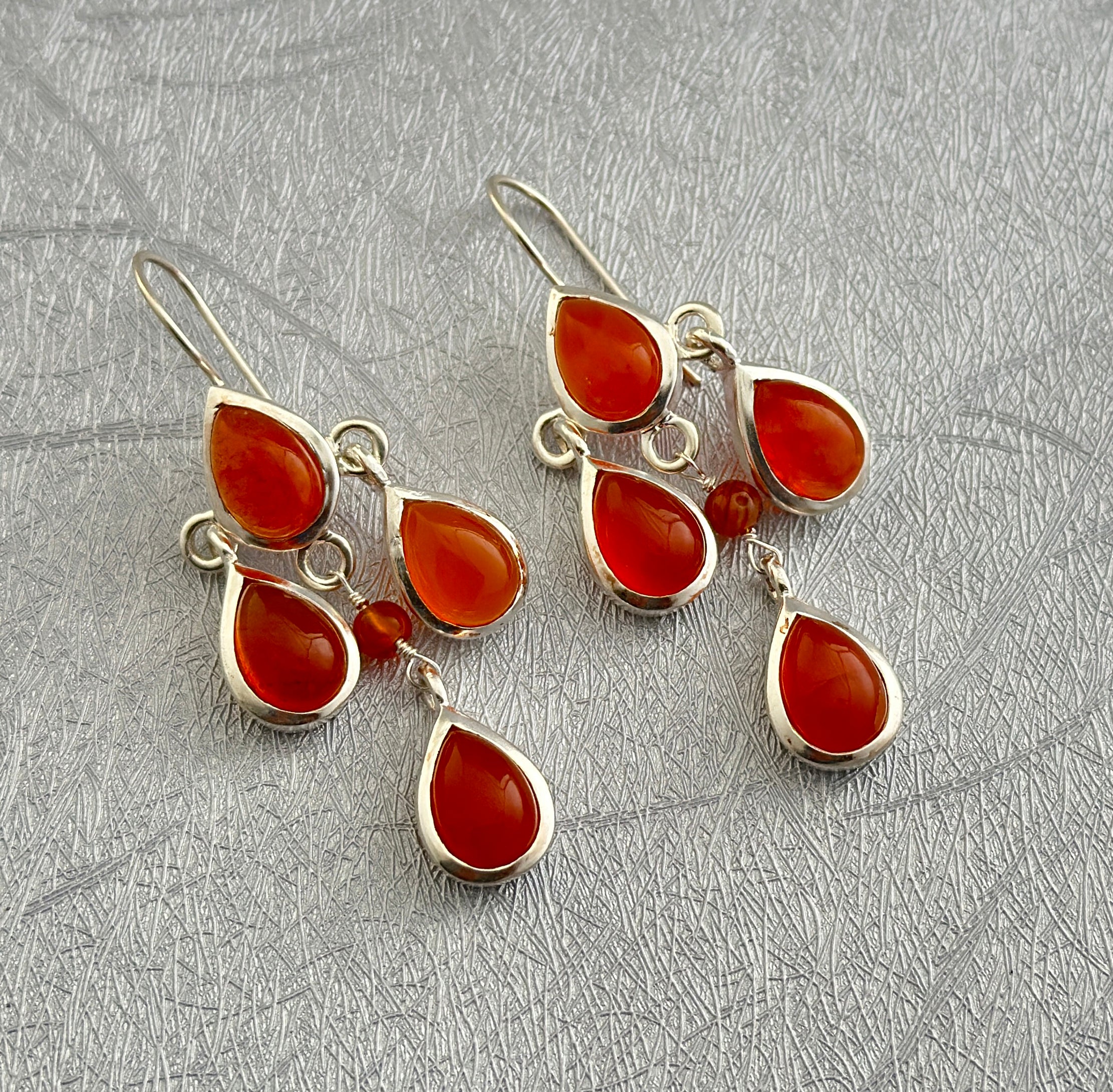 Carnelian Dangle Earrings