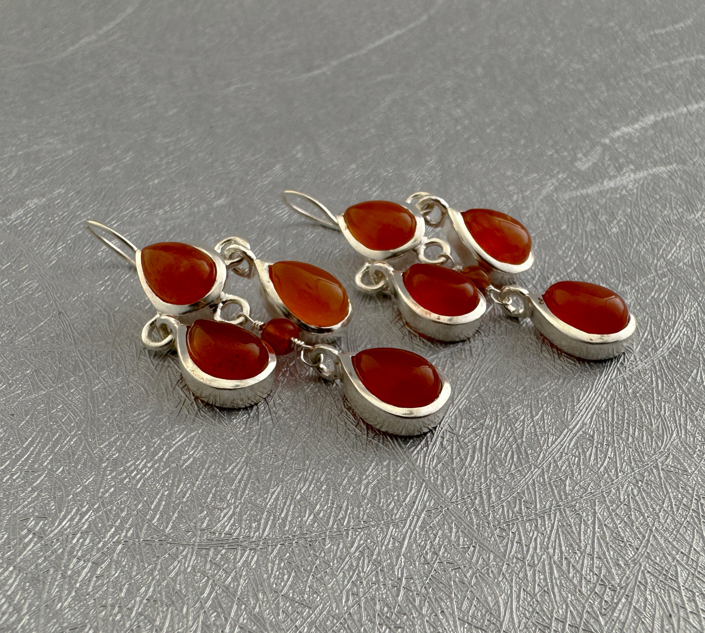 Carnelian Dangle Earrings