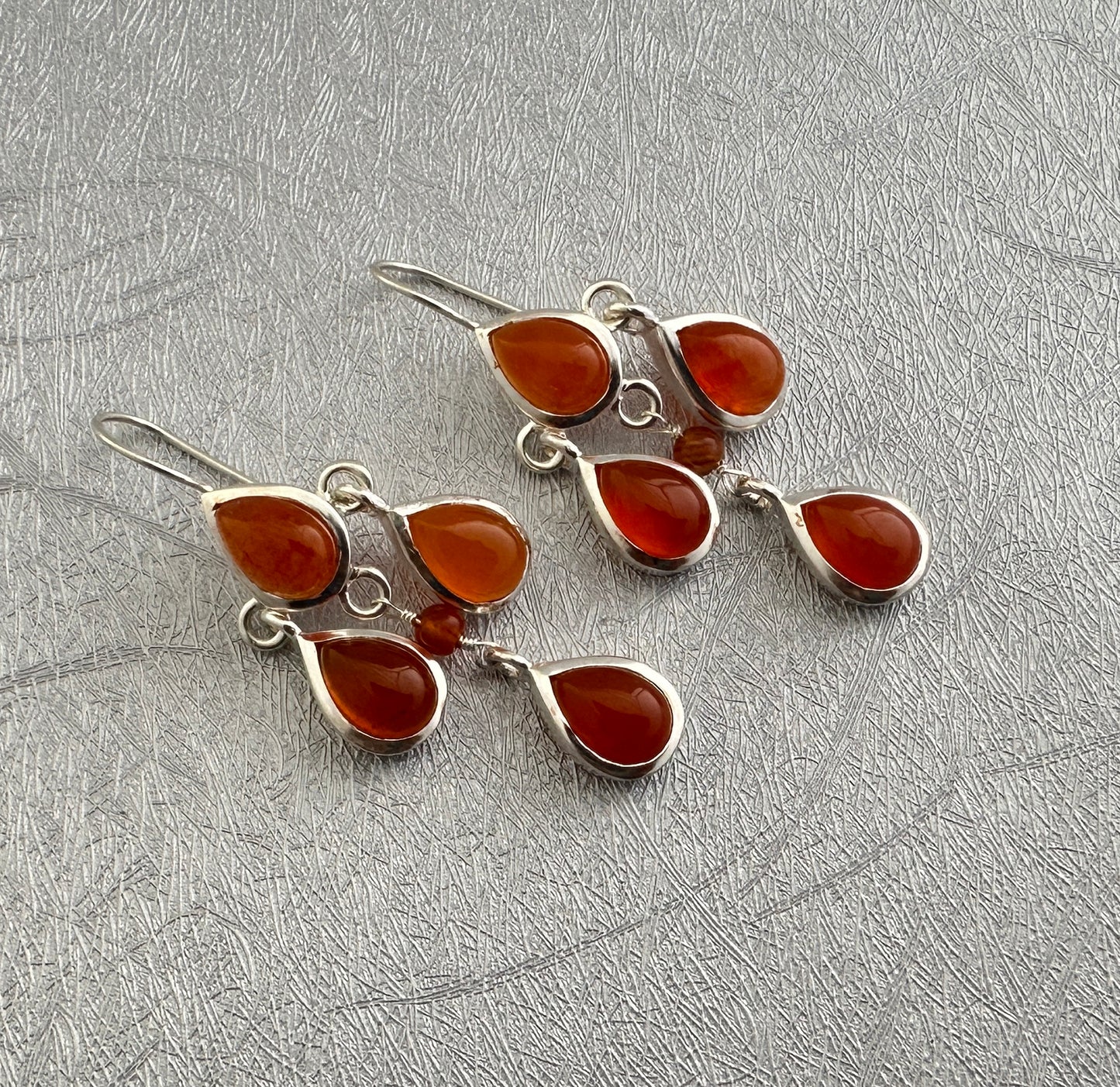 Carnelian Dangle Earrings