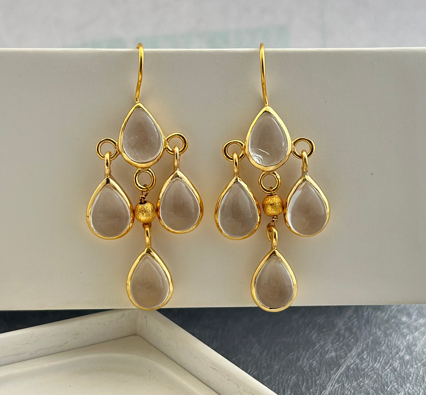 Clear Crystal Earrings