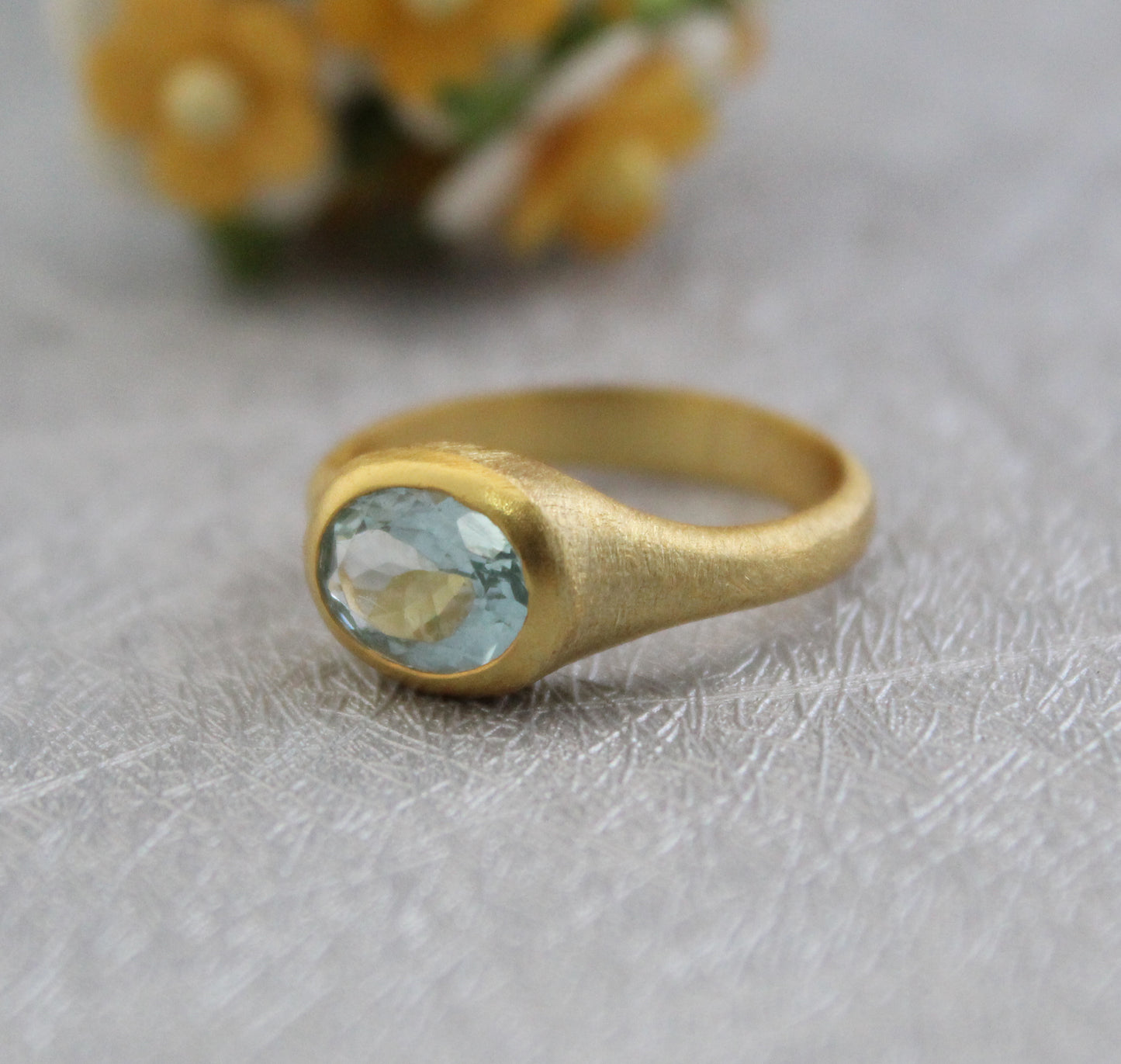 Natural Aquamarine Ring