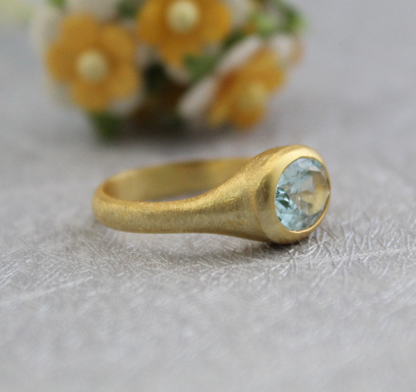 Natural Aquamarine Ring