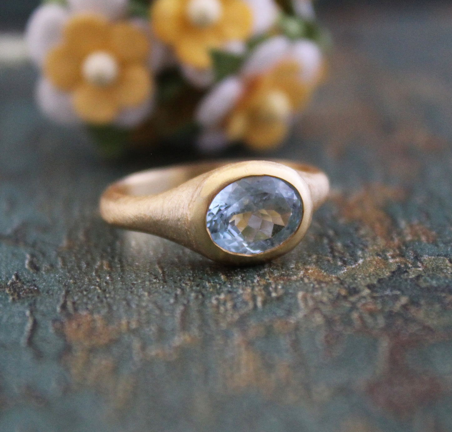 Natural Aquamarine Ring