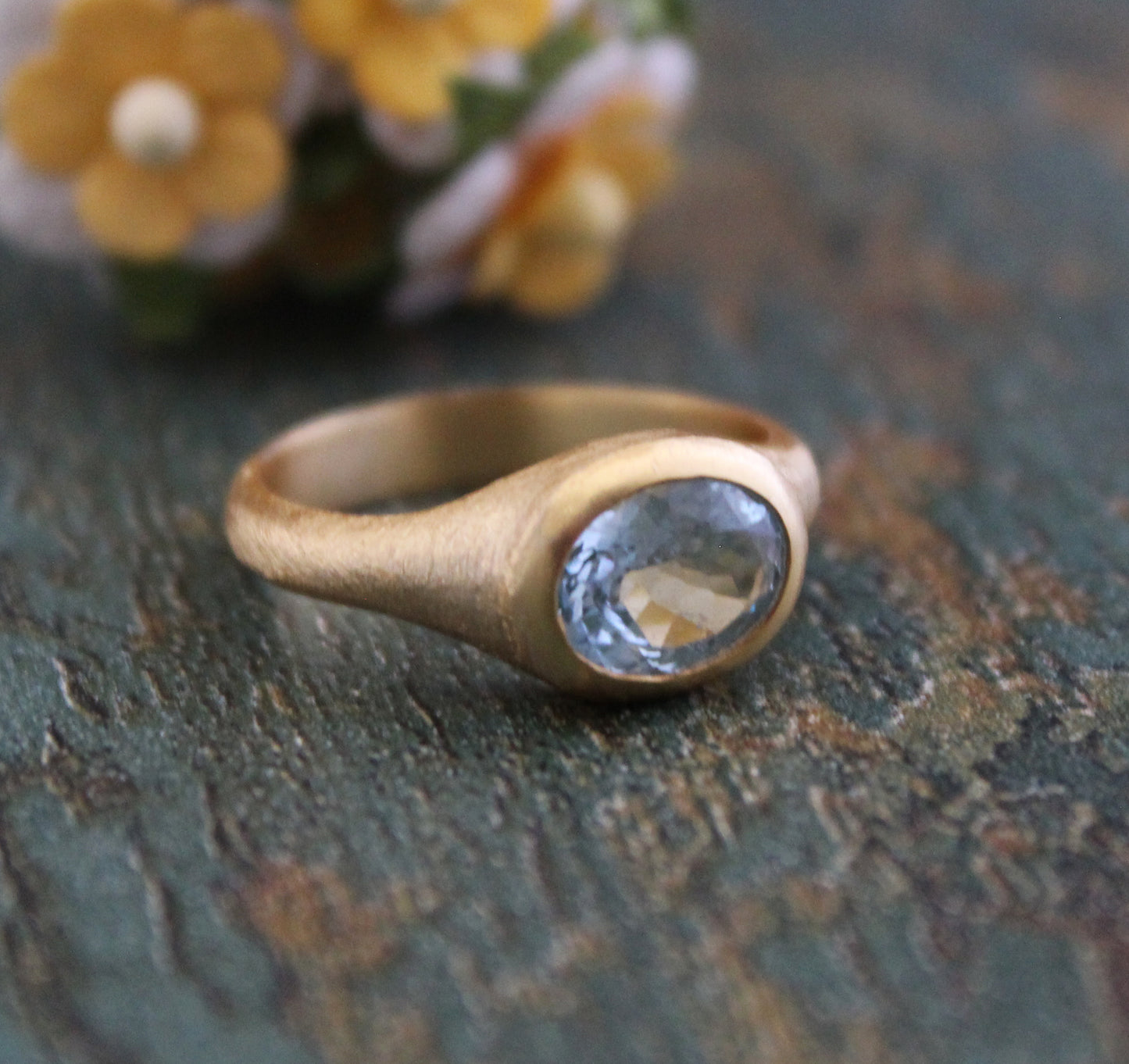 Natural Aquamarine Ring