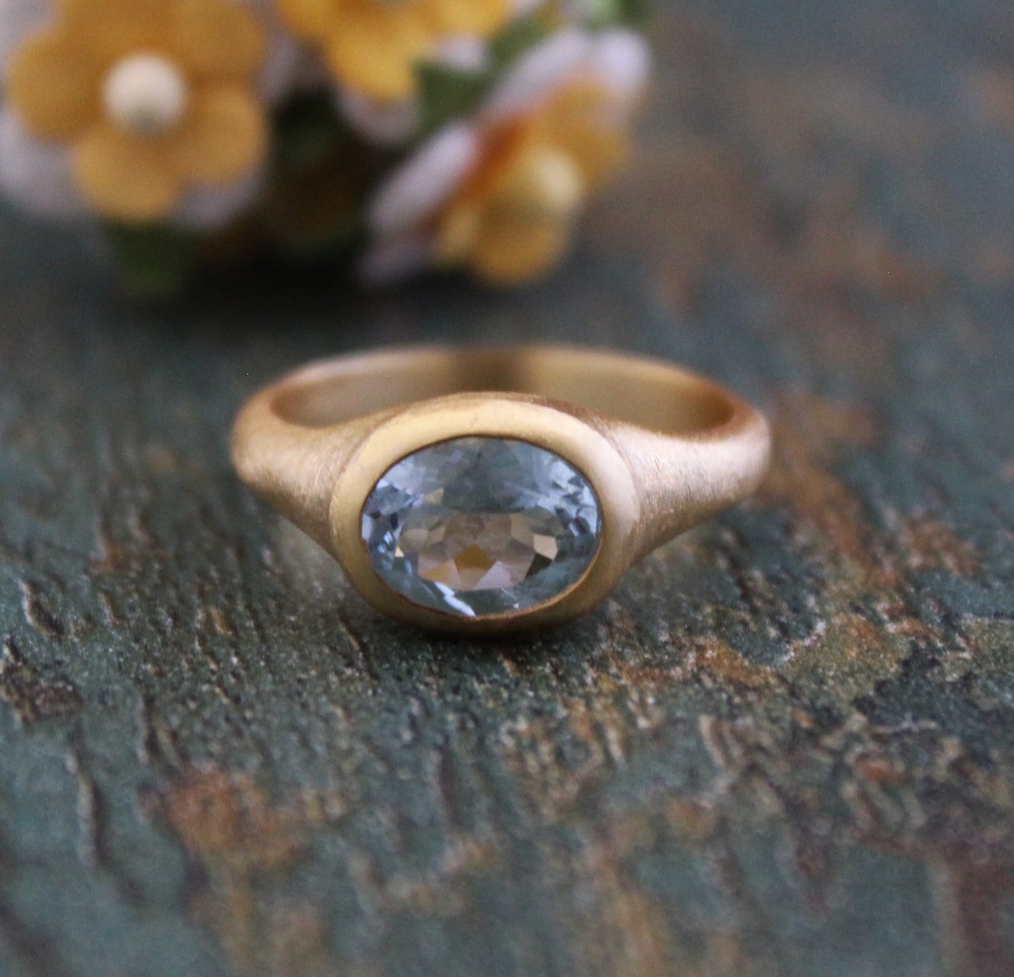 Natural Aquamarine Ring