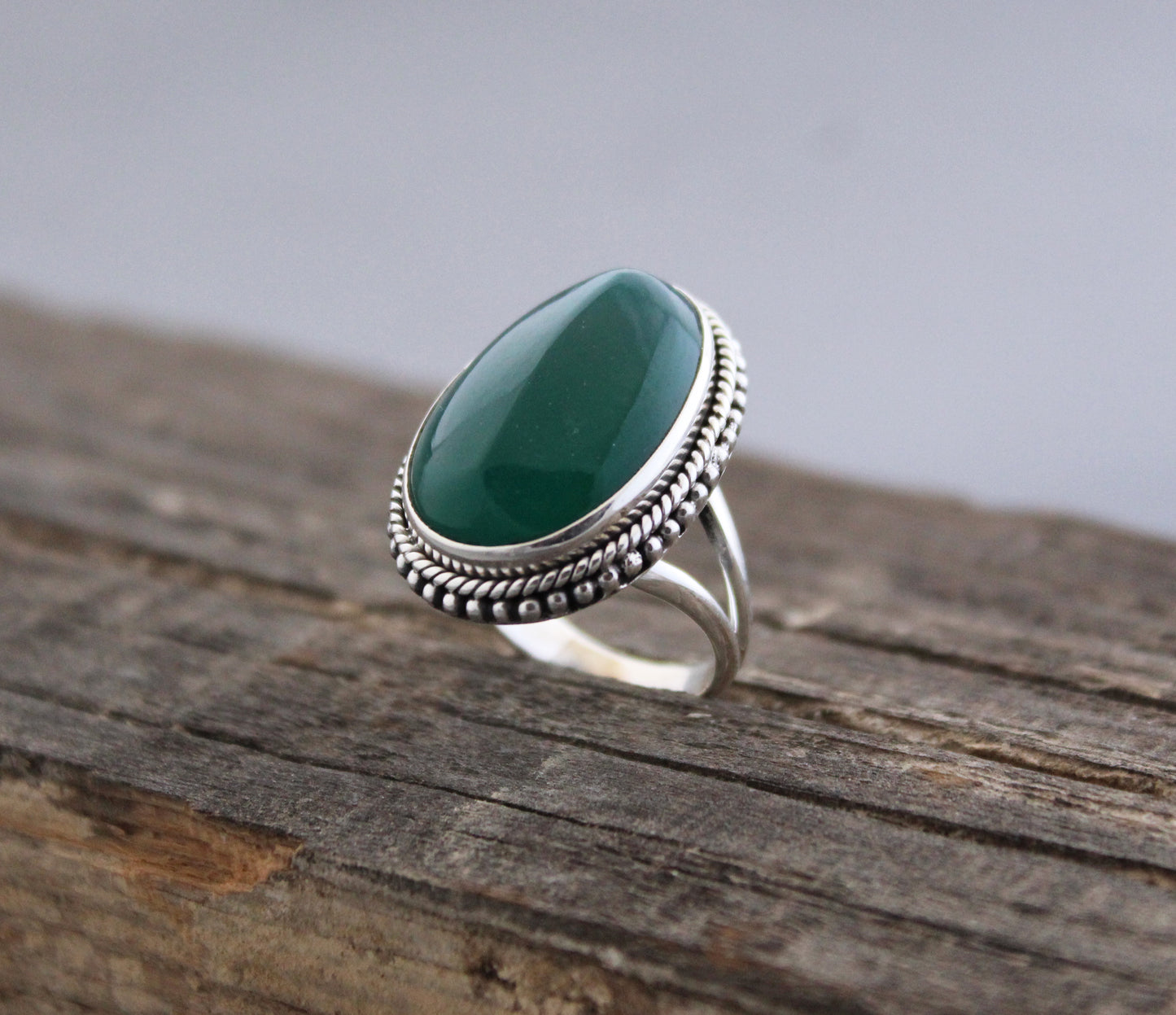 Green Onyx Ring