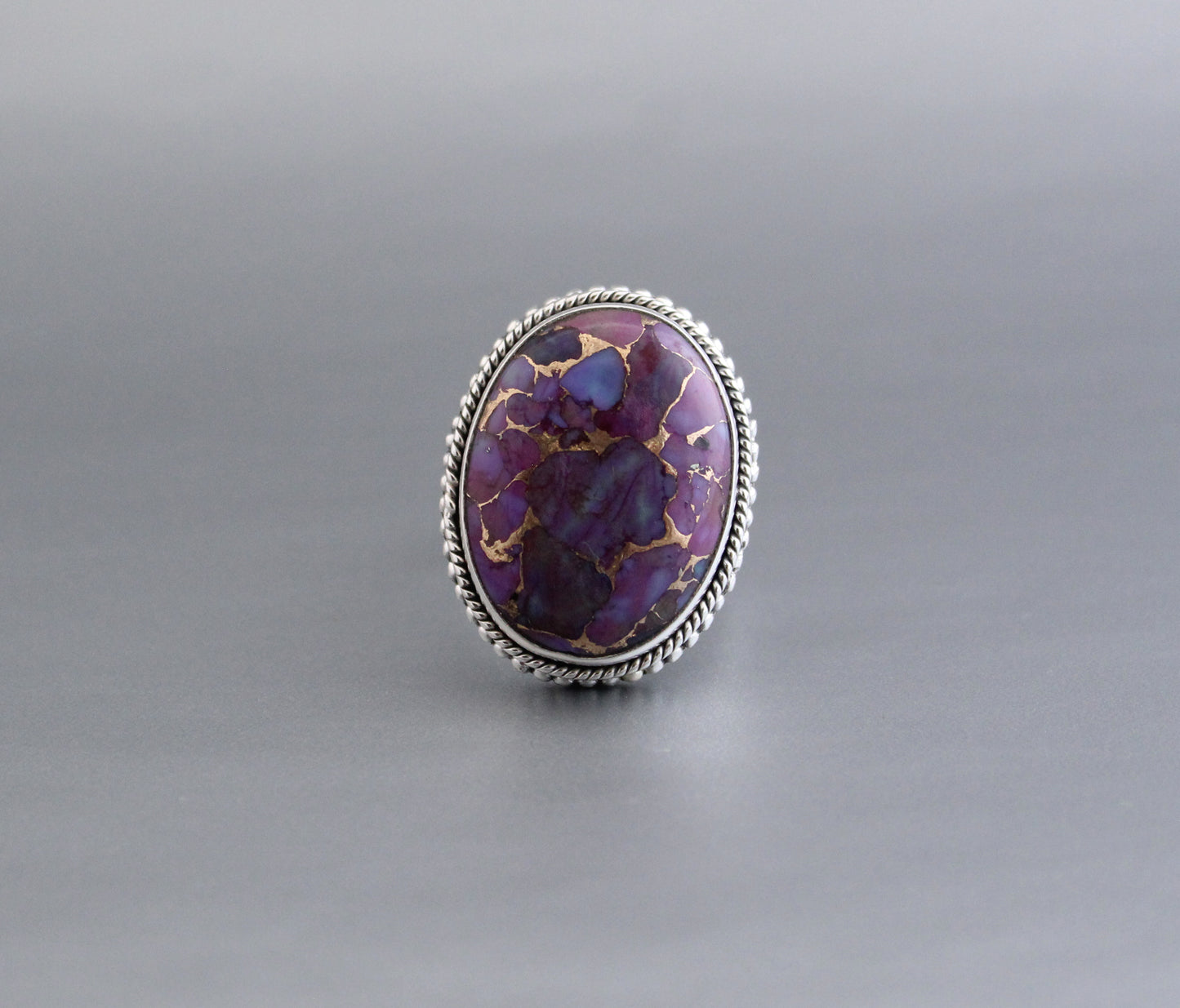 Purple Copper Turquoise Ring