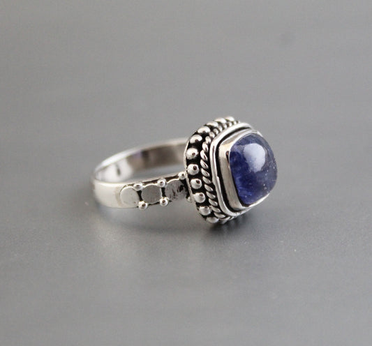 Tanzanite Silver Ring