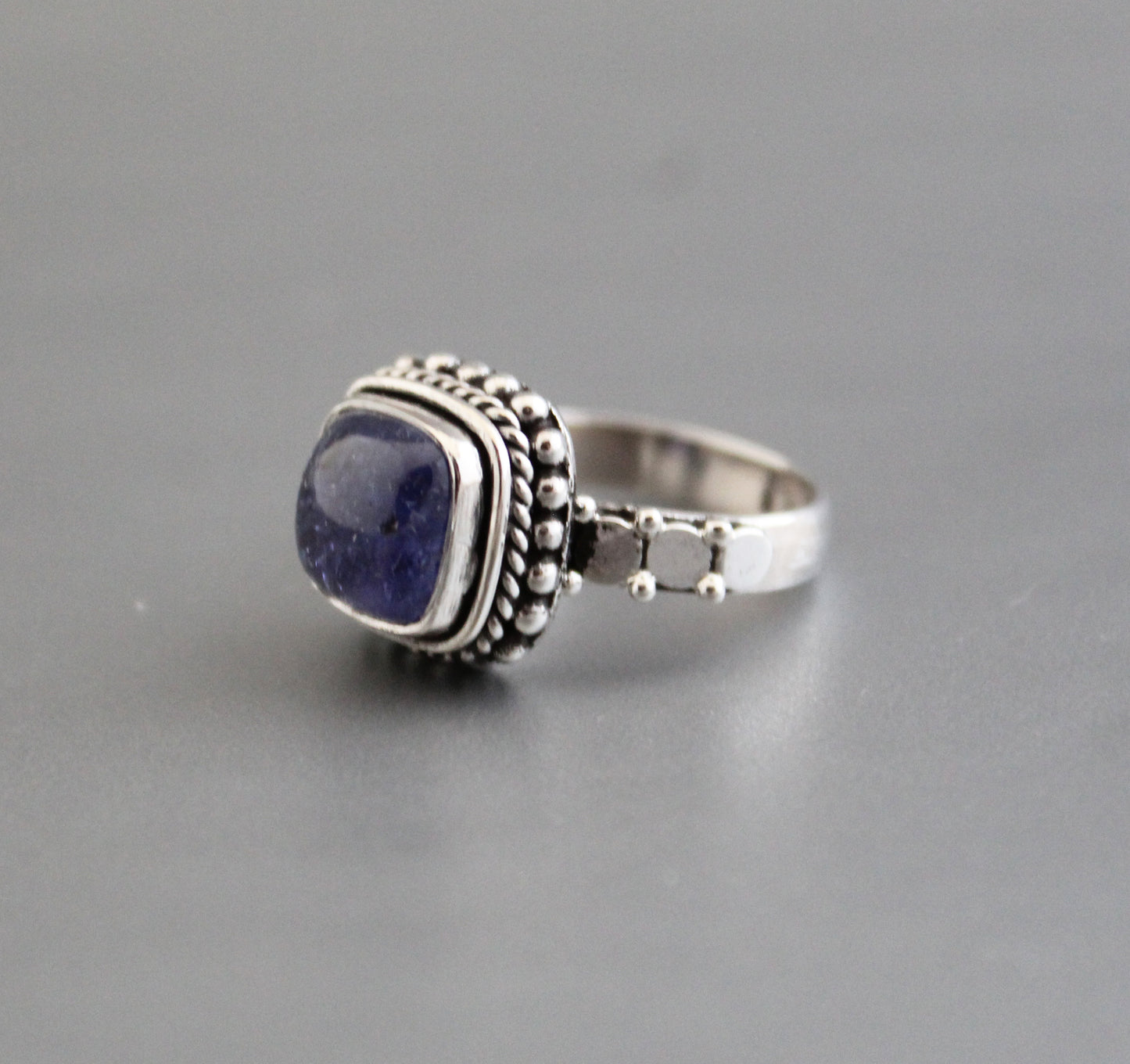 Tanzanite Silver Ring