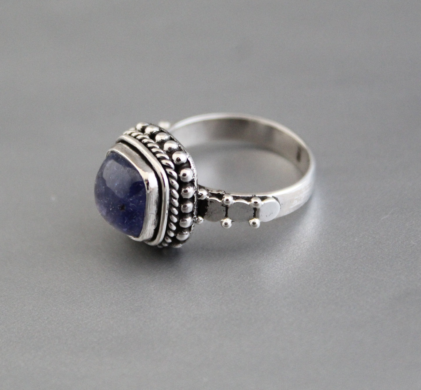 Tanzanite Silver Ring