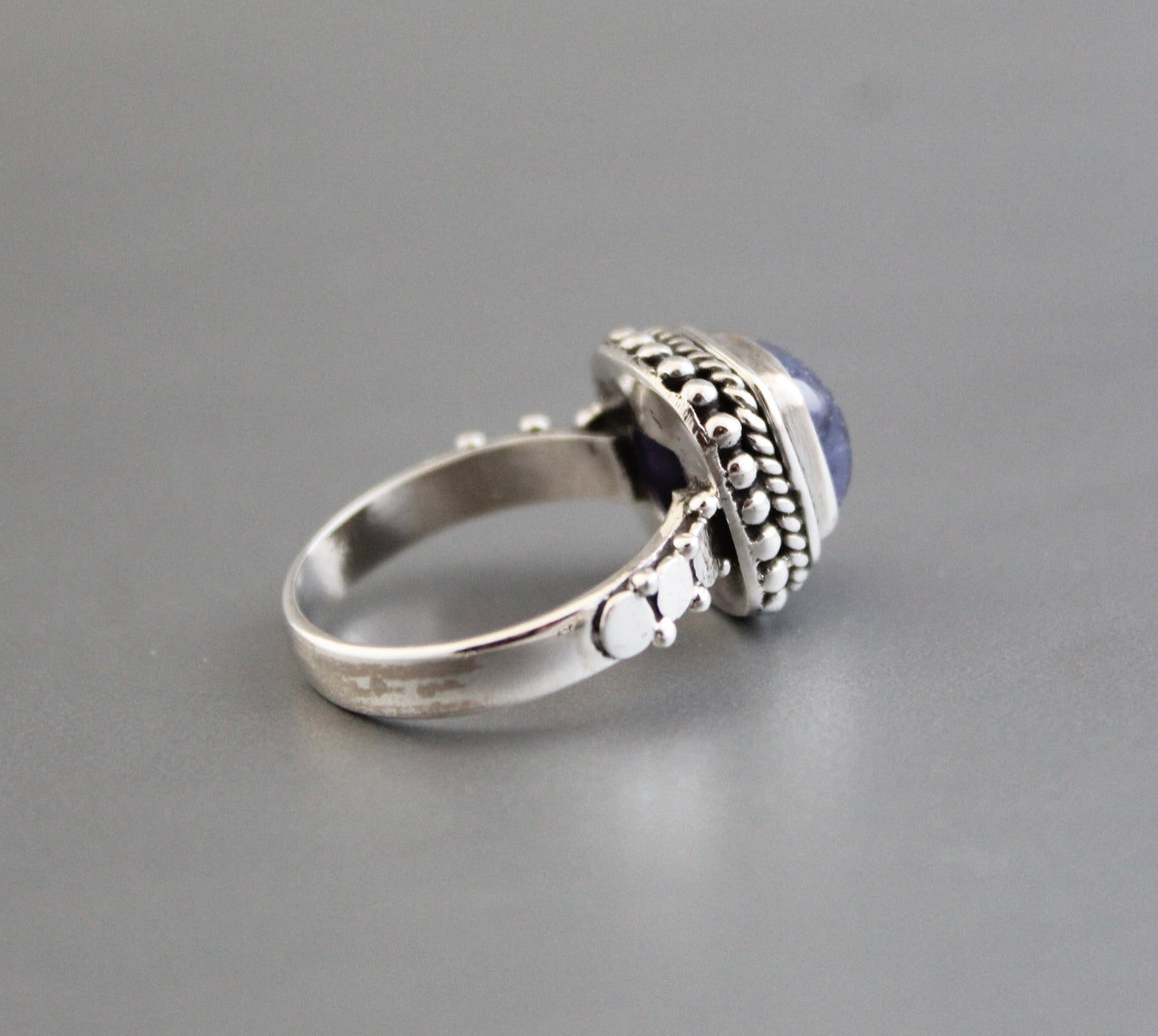 Tanzanite Silver Ring