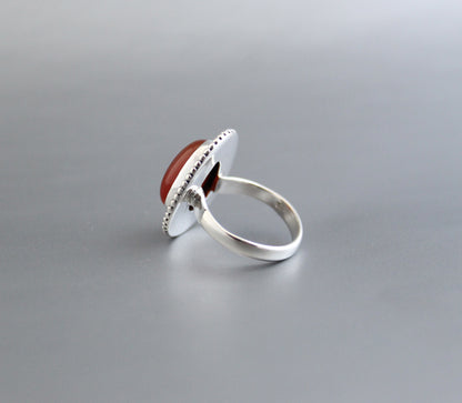 Carnelian  Gemstone Ring