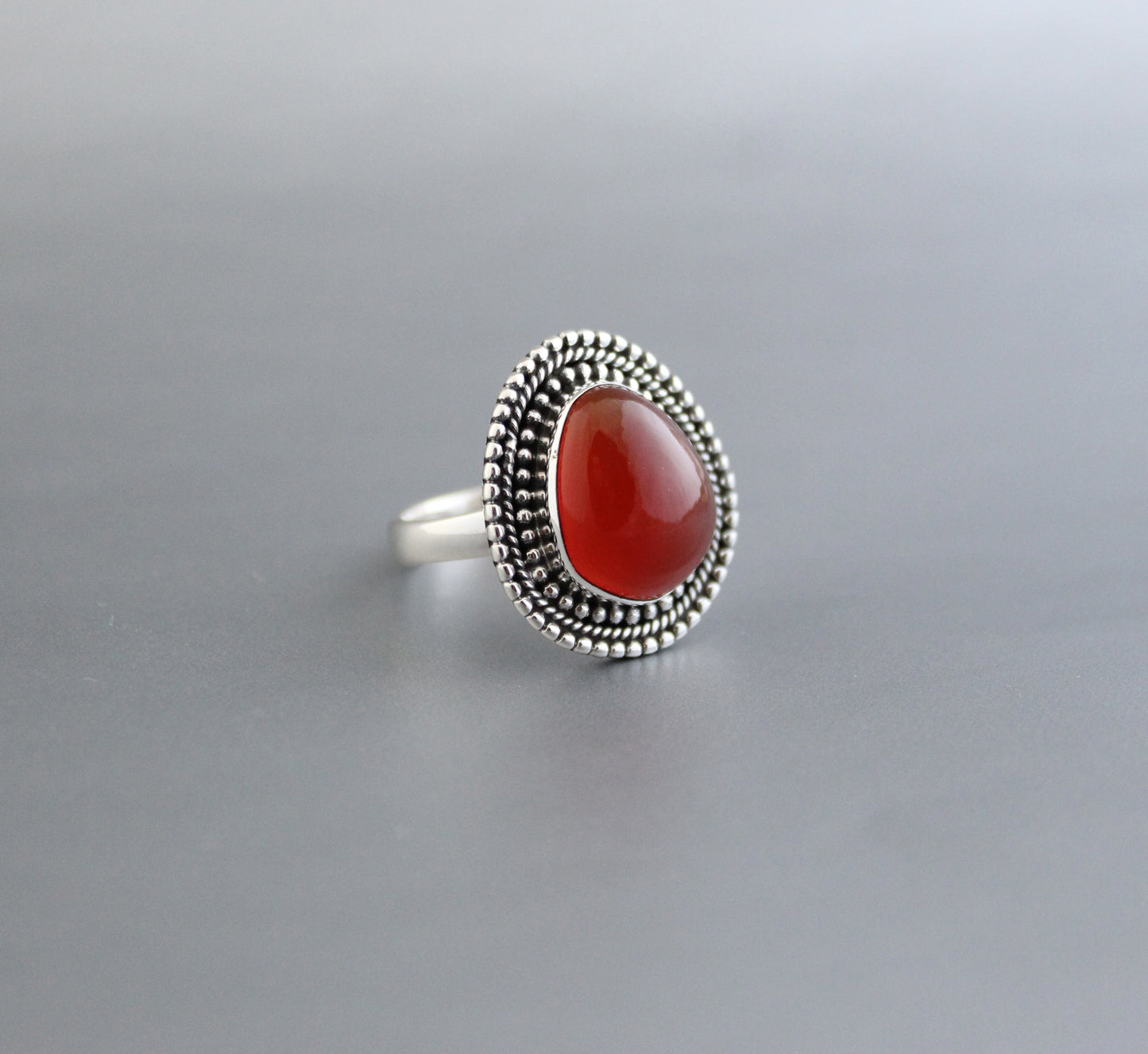 Carnelian  Gemstone Ring