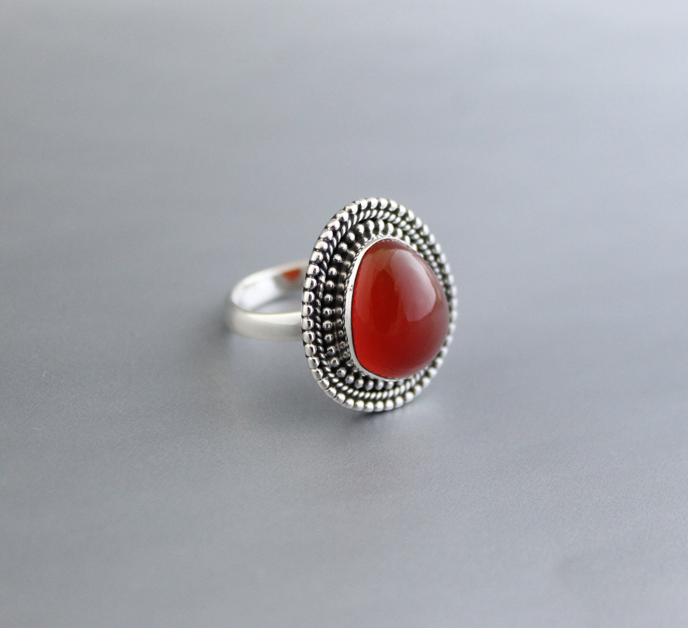 Carnelian  Gemstone Ring