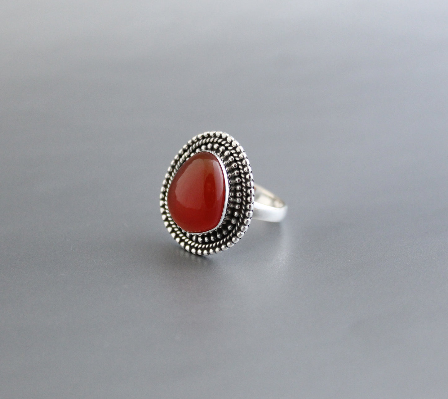 Carnelian  Gemstone Ring