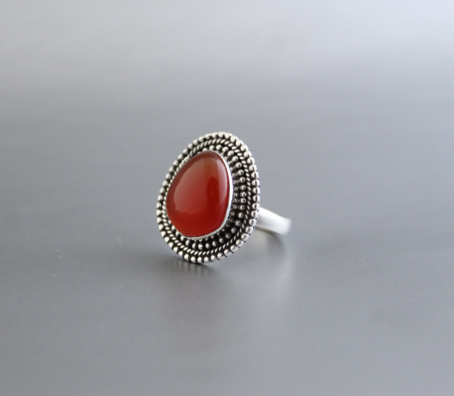 Carnelian  Gemstone Ring