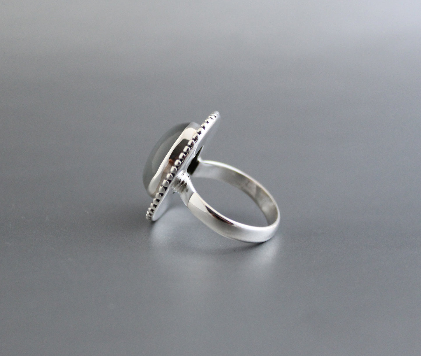 Grey Moonstone Ring