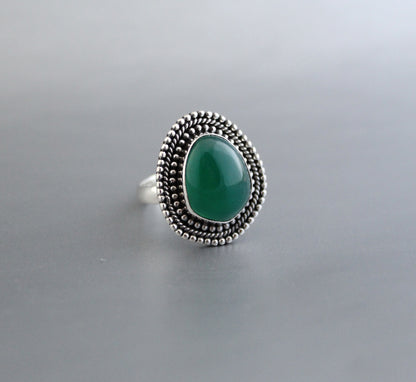 Green Onyx Ring