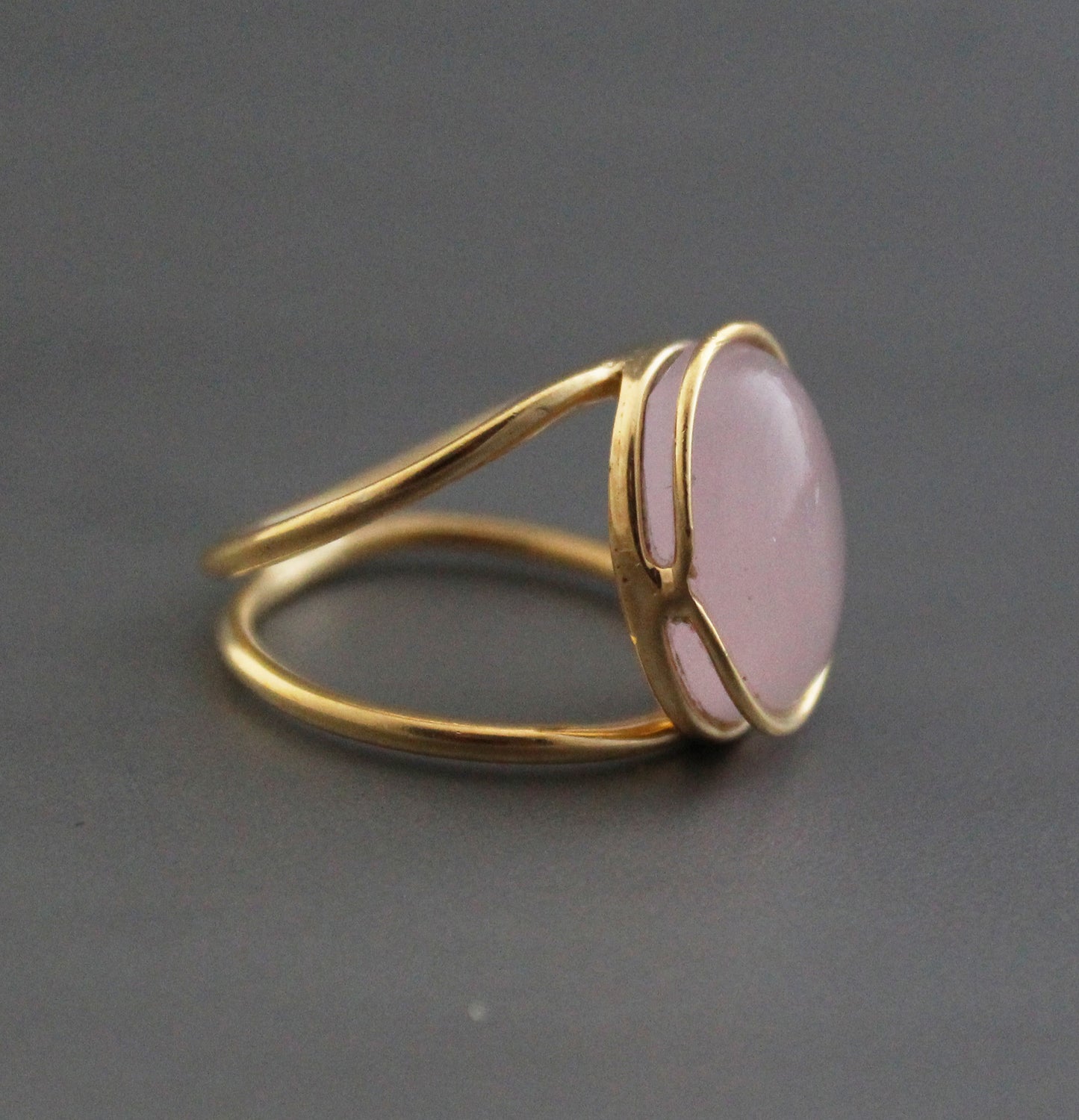 Pink Chalcedony Ring