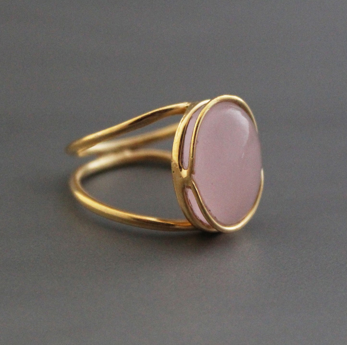 Pink Chalcedony Ring