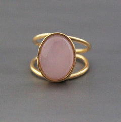 Pink Chalcedony Ring