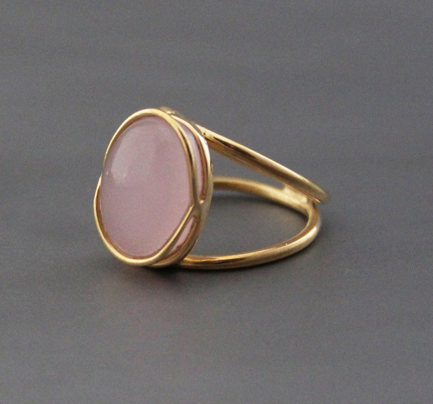 Pink Chalcedony Ring