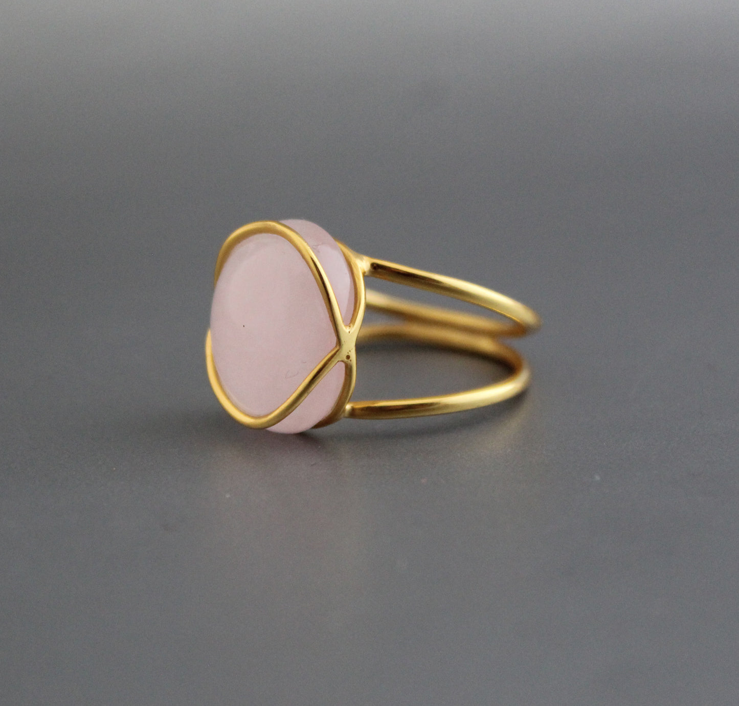 Pink Chalcedony Ring