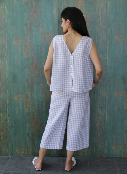 Linen Checks Co-Ord Set