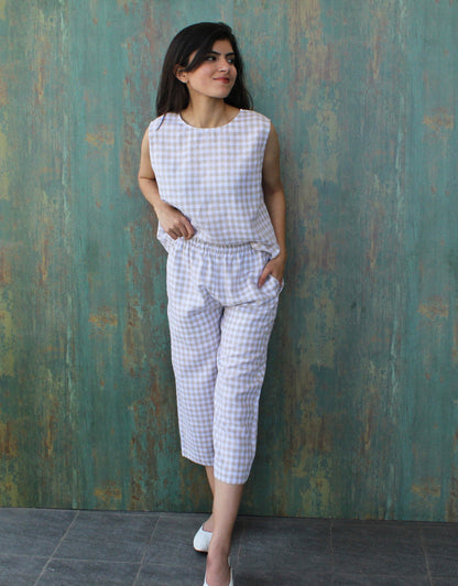 Linen Checks Co-Ord Set