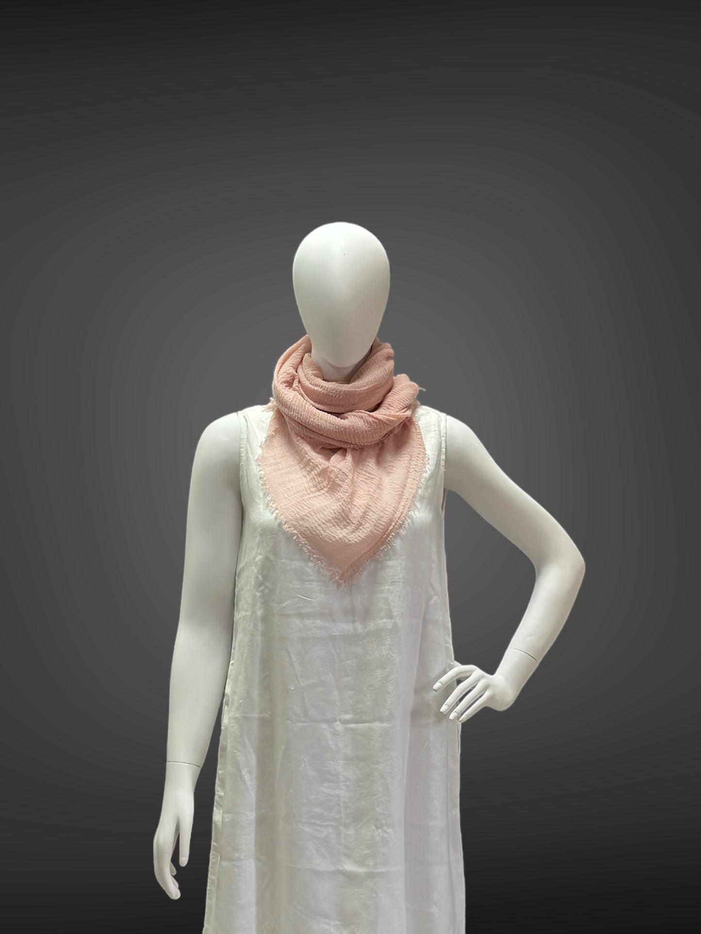 Natural Pink Super Soft Lightweight Cotton Scarf