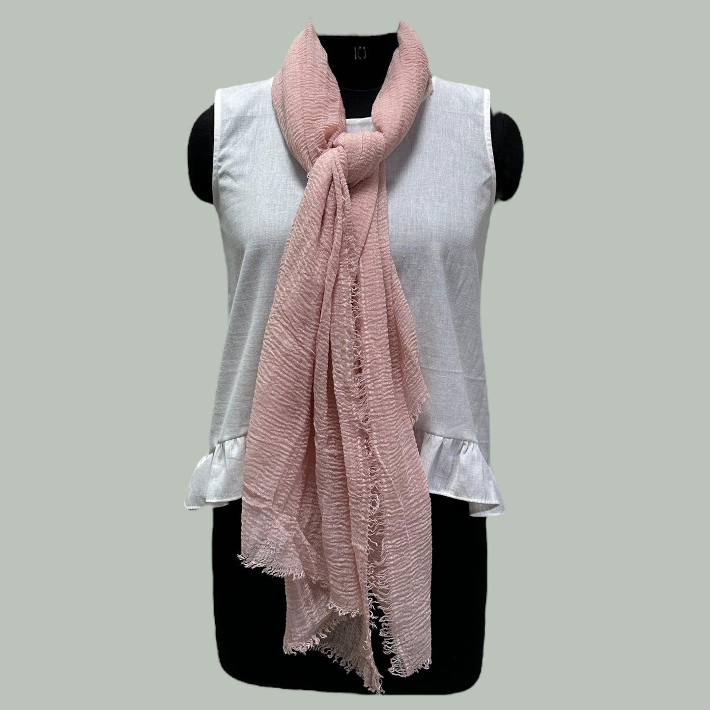 Natural Pink Super Soft Lightweight Cotton Scarf