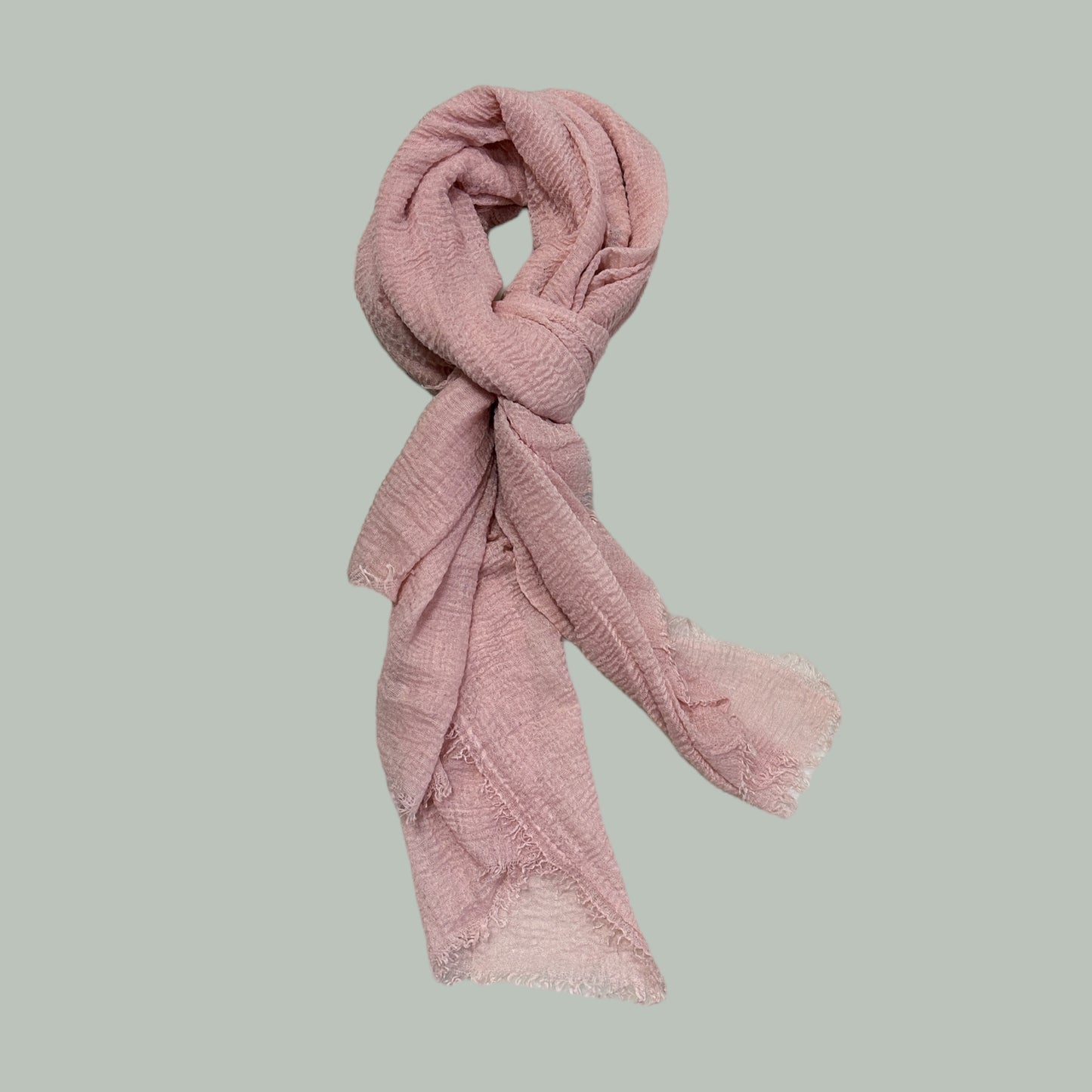 Natural Pink Super Soft Lightweight Cotton Scarf