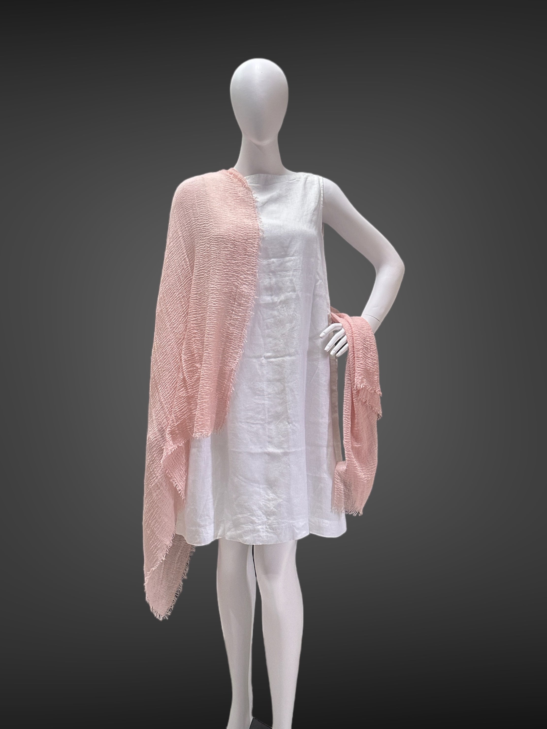 Natural Pink Super Soft Lightweight Cotton Scarf